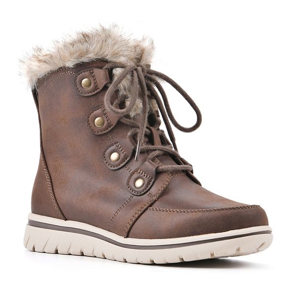 Cliffs by White Mountain Holly Women's FauxFur Ankle Boots
