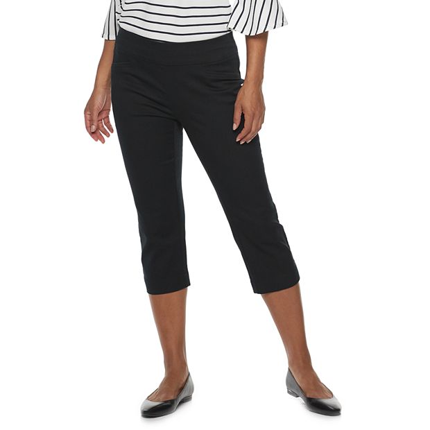 Women & Plus Basic Cotton Spandex Stretch Below Knee Length Capri