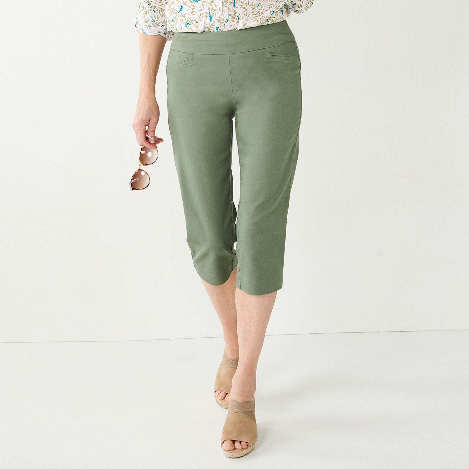 kohls womens petite capri pants