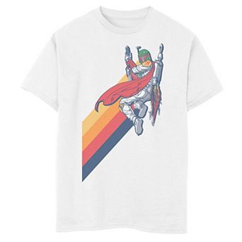 Boys 8-20 Star Wars Boba Fett Rainbow Fade Tee