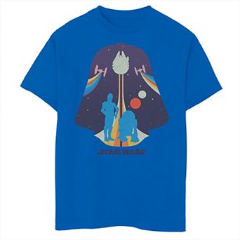 Boys 8-20 Star Wars Darth Vader Helmet Silhouette Tee