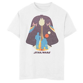 Boys 8-20 Star Wars Darth Vader Helmet Silhouette Tee