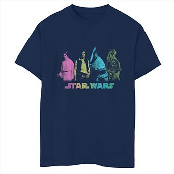 Boys 8-20 Star Wars Neon Gang Poster Tee