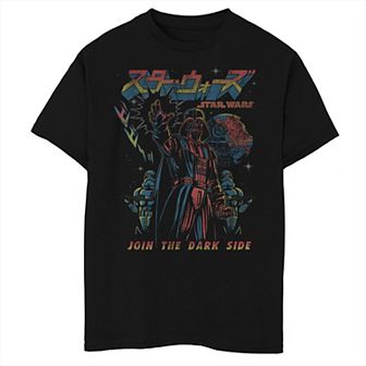 Boys 8-20 Star Wars Darth Vader Join The Dark Side Kanji Tee