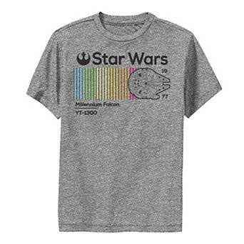Boys 8-20 Star Wars Millennium Falcon Colored Profile Tee