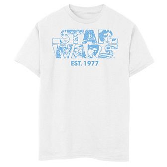 Boys 8-20 Star Wars Cast Logo Est. 1977 Tee