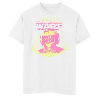 Boys 8-20 Star Wars: The Phantom Menace Podracing Anakin in Flames Portrait Tee