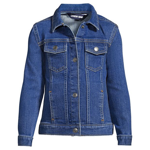 Girls 8 16 Lands End Denim Jacket in Plus