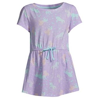 Girls 2-20 Lands' End Gathered Waist Tunic Top in Regular & Plus