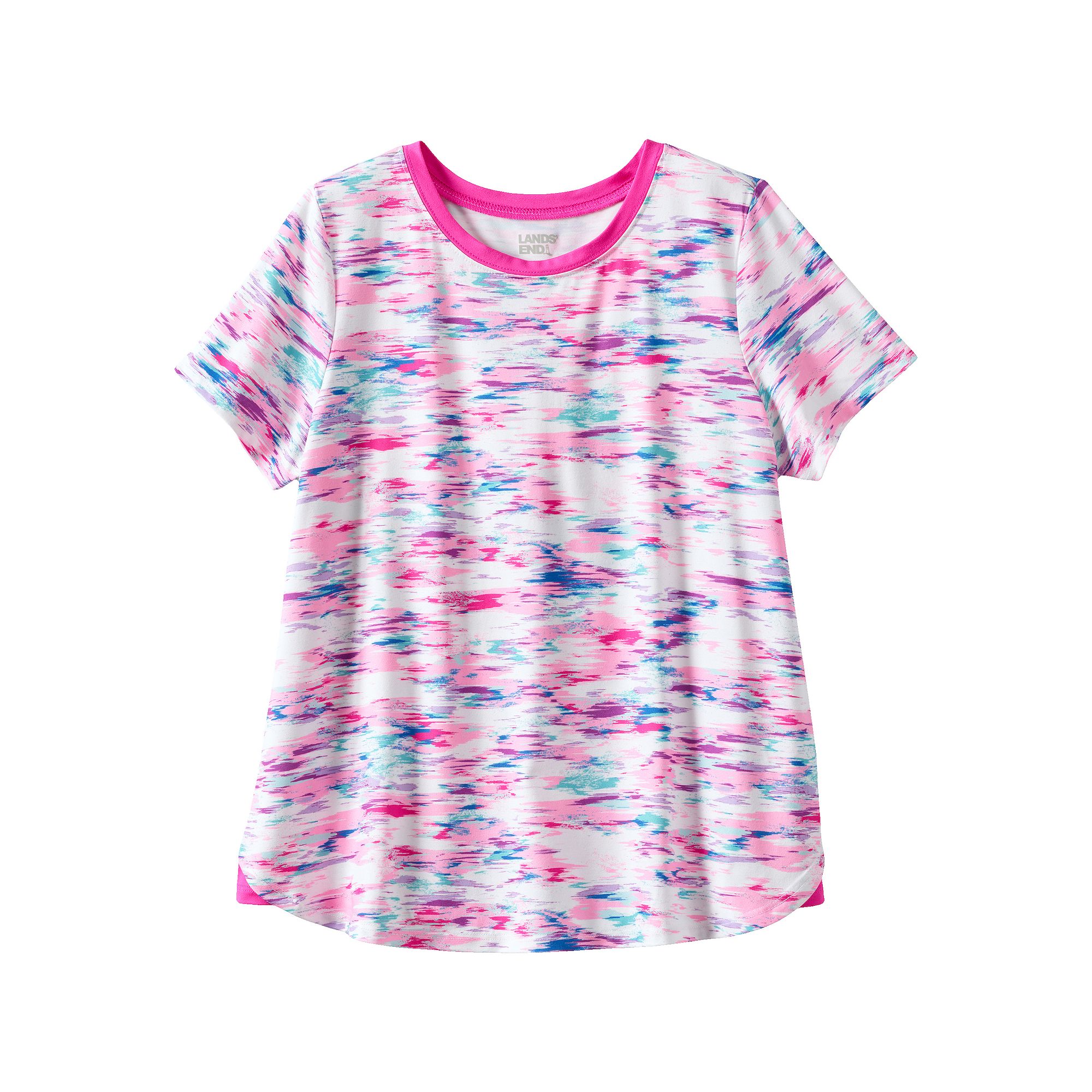 Girls 2-20 Lands End Active Tee in Regular & Plus, Girls, Size: XS(4/5), 