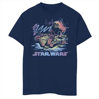 Boys 6-20 Star Wars Millennium Falcon '90s Style Tee