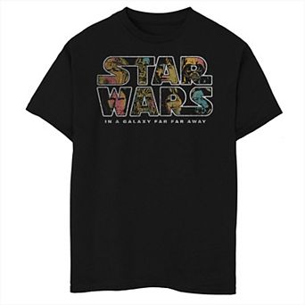 Boys 6-20 Star Wars Cast Logo Color Fill Tee