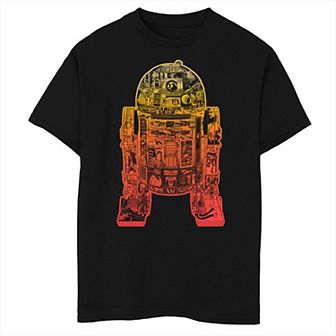 Boys 8-20 Star Wars R2-D2 Gradient Line Art Tee