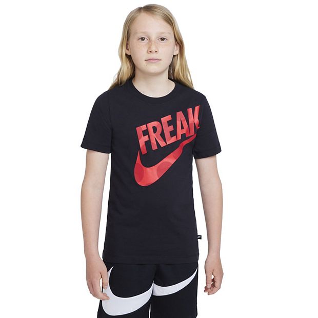 NIKE GIANNIS SWOOSH FREAK DRI-FIT TEE UNIVERSITY GOLD for £30.00