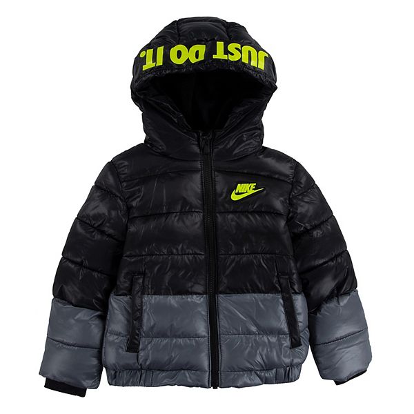 Toddler Boy Nike Colorblock Puffer Heavyweight Jacket
