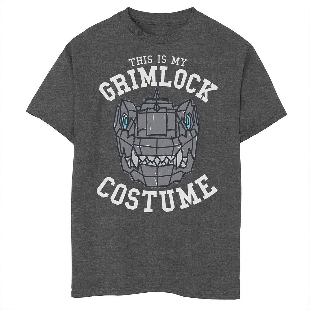 Boys 8-20 Power Rangers This Is My Grimlock Costume Tee