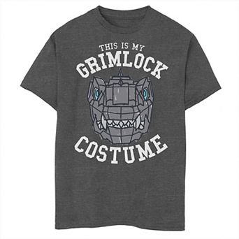 Boys 8-20 Power Rangers This Is My Grimlock Costume Tee