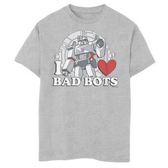 Boys 8-20 Transformers "I Heart Bad Robots" Portrait Tee