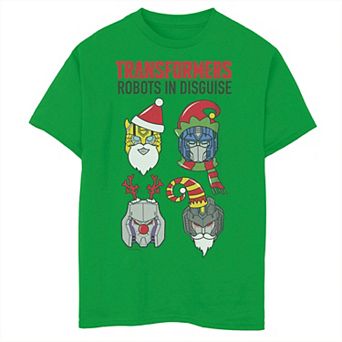 Boys 8-20 Transformers Christmas Robots In Disguise Tee
