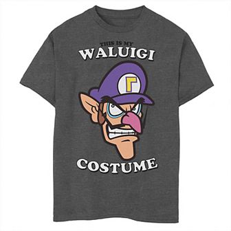 Boys 8-20 Nintendo Super Mario "This Is My Waluigi Costume" Tee