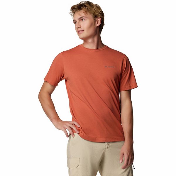Men's Columbia Thistletown Hills Omni-Wick Performance Tee - Tuscan Heather (S)