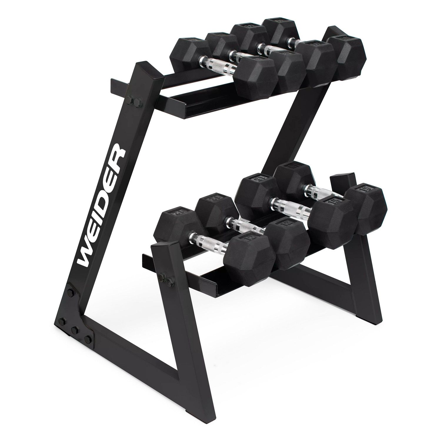 dumbbell sets with rack