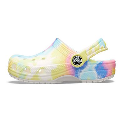 Crocs Classic TieDye Graphic Kids' Clogs