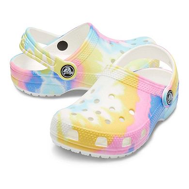 Crocs Classic TieDye Graphic Kids' Clogs