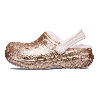 Crocs Classic Lined Glitter Girls' Clogs