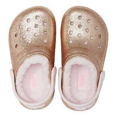 Crocs Classic Lined Glitter Girls' Clogs