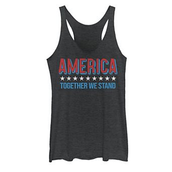 Juniors' Americana America Together We Stand Stars Tank Top