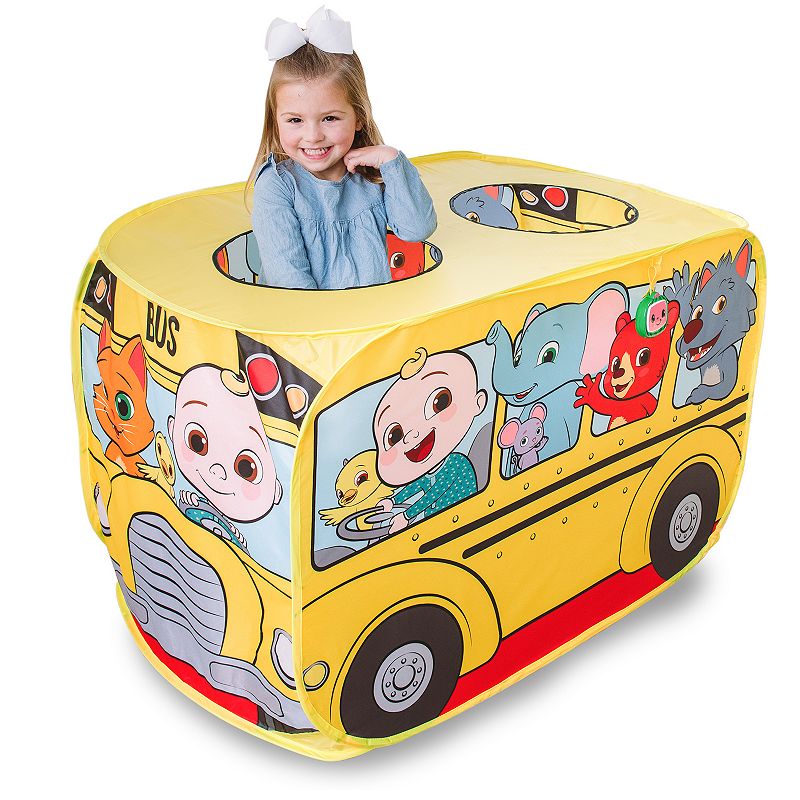 17675120 CoComelon Musical Yellow School Bus Pop Up Tent, M sku 17675120