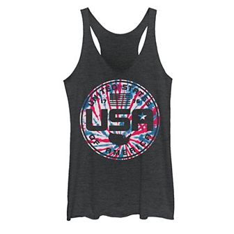 Juniors' United States Of America 1776 Tie Dye Tank Top