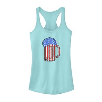 Women's Red, White, and Blue Mug Tank Top