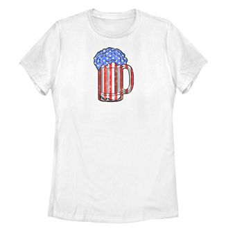Women's Red, White, and Blue Mug Tee