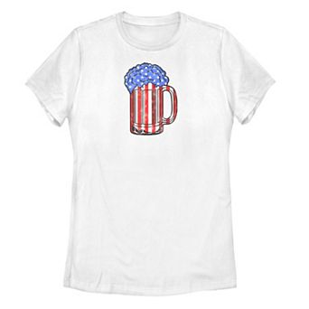 Women's Red, White, and Blue Mug Tee