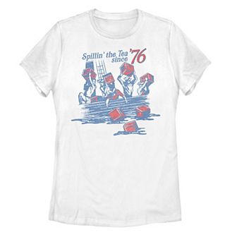 Juniors' Spillin' Tea Since 1776 Graphic Tee