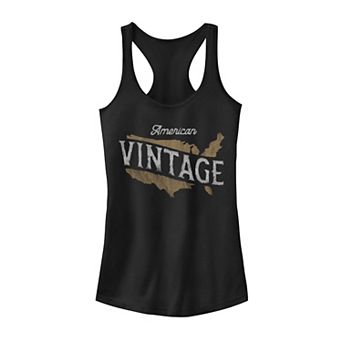 Juniors' "American Vintage" Racerback Tank Top