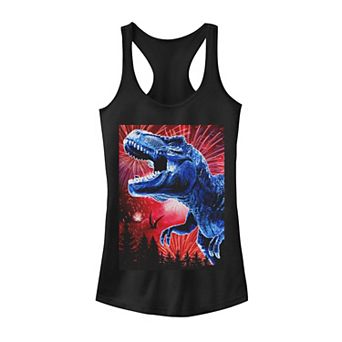 Juniors' T-Rex Firework Poster Tank Top