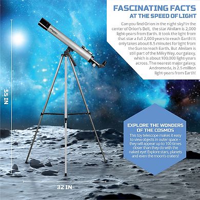 Discovery Mindblown Telescope with Tripod, 50X and 100X Lenses