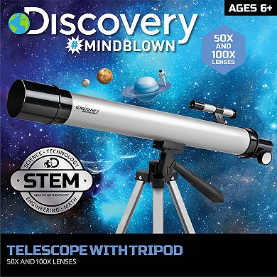 Discovery Mindblown Telescope with Tripod, 50X and 100X Lenses