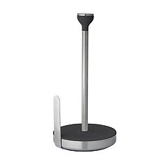 Juvale Paper Towel Holder, Black Stainless Steel Kitchen Accessories (14.3 in)