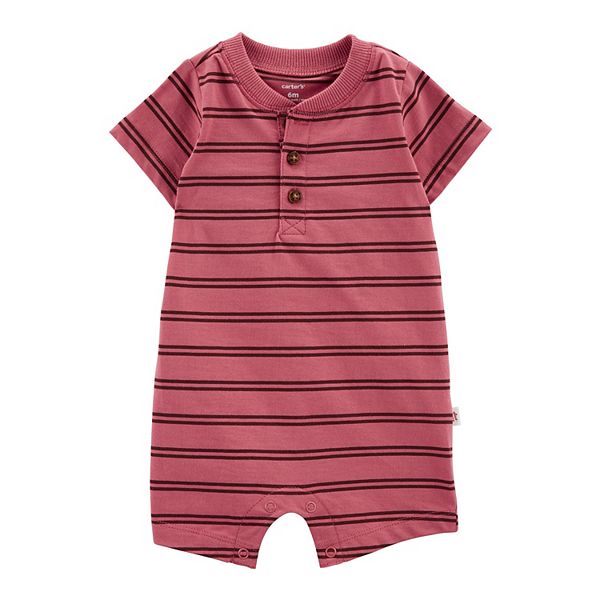 Baby Boy Carter's Striped Henley Bodysuit