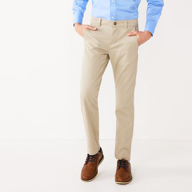 Boys 4-20 IZOD Flat Front Comfort Waistband Pants in Regular Boys 4-20 IZOD Flat Front Comfort Waistband Pants in Regular
