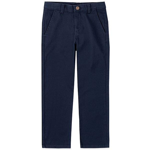 Boys 4-20 IZOD Flat Front Comfort Waistband Pants in Regular, Slim & Husky Color: Navy Size: 10