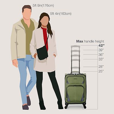 US Traveler Forza 2-Piece Expandable Softside Luggage Set