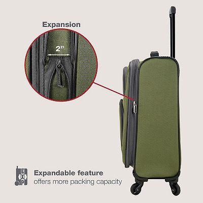 US Traveler Forza 2-Piece Expandable Softside Luggage Set