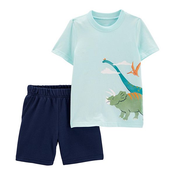 Toddler Boy Carter's Dinosaur Graphic Tee & Shorts Set