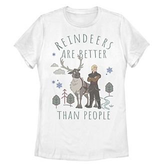 Disney's Frozen 2 Juniors' "Reindeers Are Better Than People" Tee