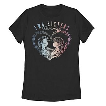 Disney's Frozen 2 Juniors' "Two Sisters One Heart" Love Tee